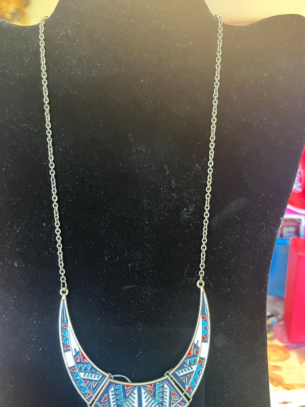 Gold- Tone Crescent Necklace